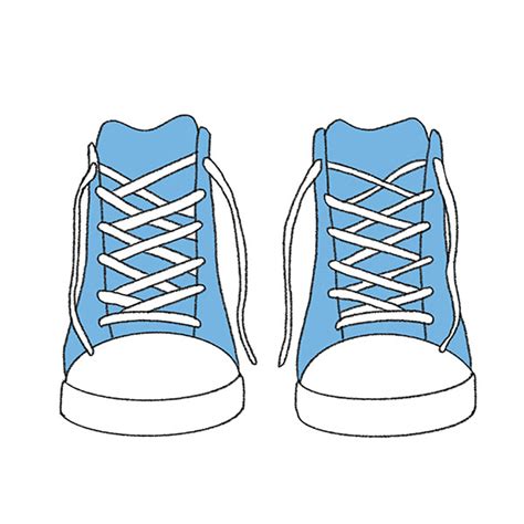 pair of sneakers drawing.